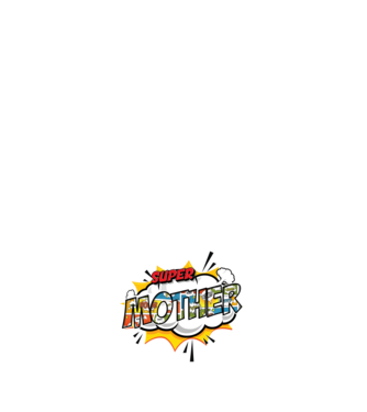 Comic Mother model alb pe tricou