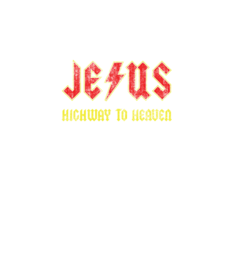 JESUS HIGHWAY TO HEAVEN model turcoaz pe tricou