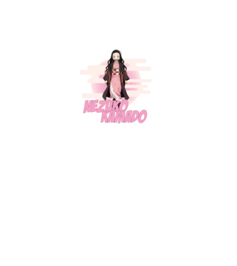 Demon Slayer  Nezuko model alb pe tricou
