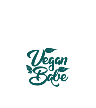 Vegan Babe model alb pe tricou