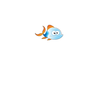 Fish model alb pe tricou