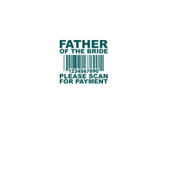 Father of the bride model alb pe tricou