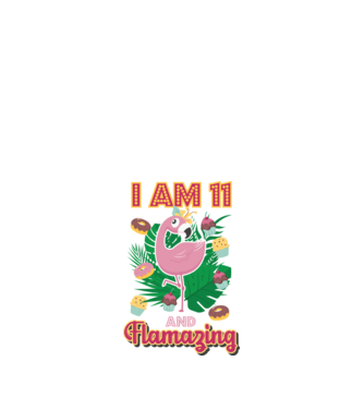 FLAMAZING Birthday 11 Years old model alb pe tricou