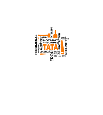 Acronimele tatălui model alb pe tricou