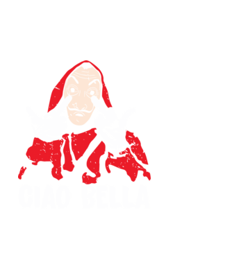 ciao bella dali model negru pe tricou