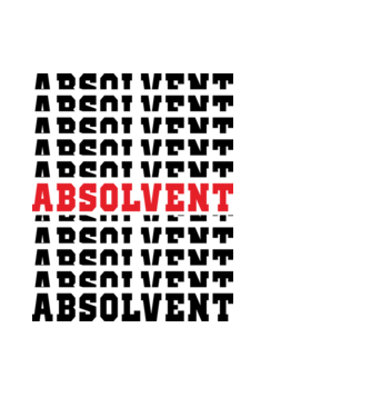 absolvent 2022 model negru pe tricou