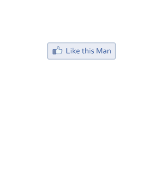 Like this man model alb pe tricou