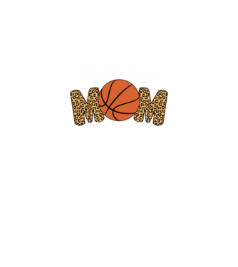 Basketball Mom model negru pe tricou