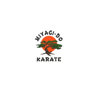 Miyagi-do karate cobra kai model alb pe tricou