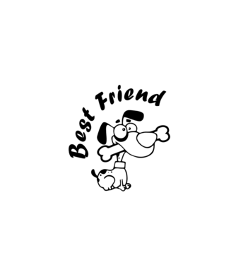 Best Friends model gri pe tricou