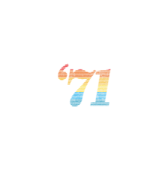 Retro Birthday 1971 model alb pe tricou