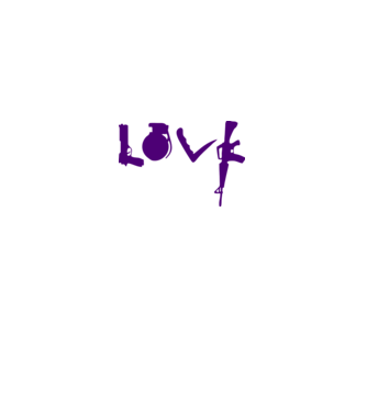 Lovegun model alb pe tricou