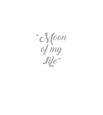 Moon of my life model negru pe tricou