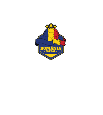 România Fotbal model alb pe tricou