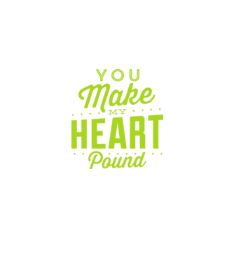 Make my heart model negru pe tricou