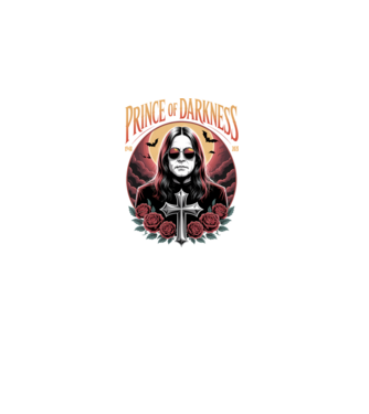 Prince of Darkness model negru pe tricou
