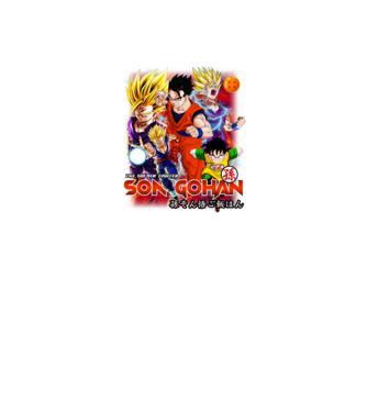 gohan dragonball model negru pe tricou