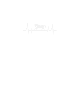 horse heartbeat model negru pe tricou