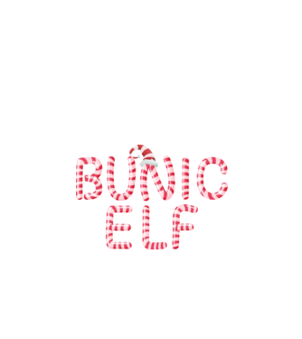 bunic elf model negru pe tricou