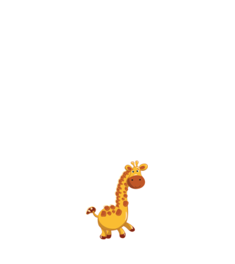 Cute giraffe model negru pe tricou