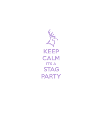 Keep calm stag party on model negru pe tricou