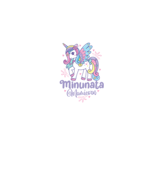 Minunata Mamicorn model alb pe tricou
