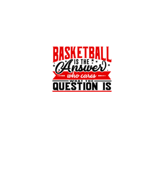 Sport is the answer BASCHETBALIST model alb pe tricou