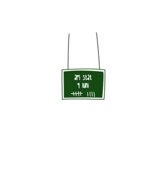 am stat 9 luni model alb pe tricou