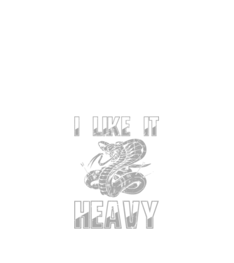 I like it heavy model negru pe tricou