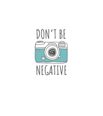 DON'T BE NEGATIVE model gri pe tricou