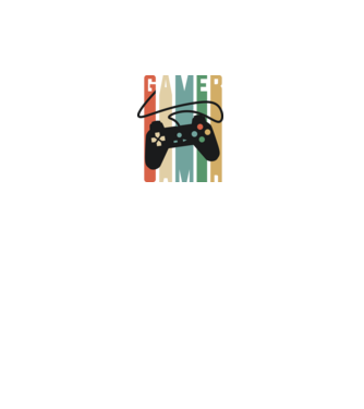 Gamer Controller model negru pe tricou