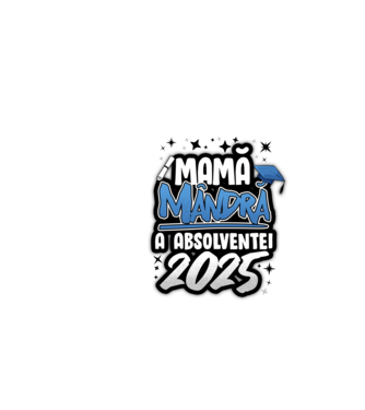 Mamă Mândră a absolventei model alb pe tricou