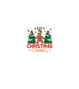 Life is short - eat christmas cookies model albastru jeanși pe tricou