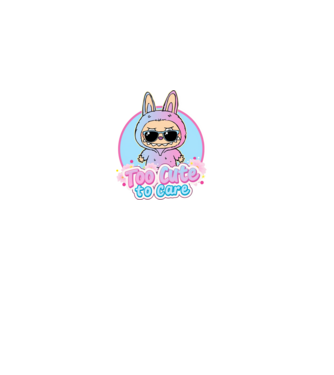 Too cute to care model roz deschis pe tricou