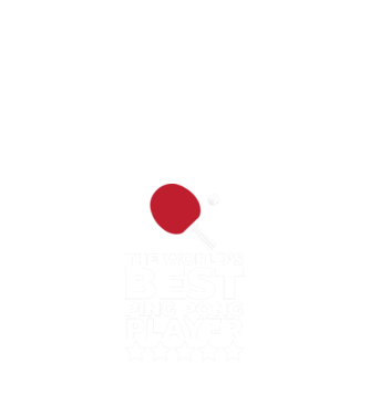 Cel mai bun jucător ping-pong engleză model negru pe tricou