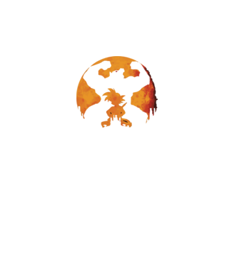 goku sunset model negru pe tricou
