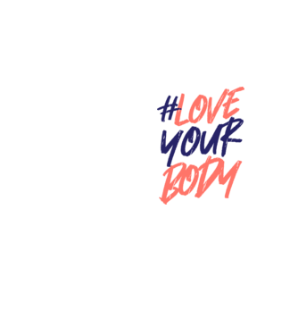 #loveyourbody model galben neon pe tricou