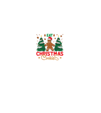 Life is short - eat christmas cookies model negru pe tricou