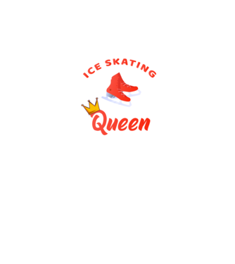 Ice skatin Queen model negru pe tricou