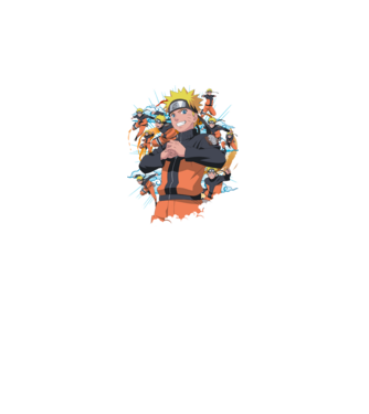 NARUTO model negru pe tricou