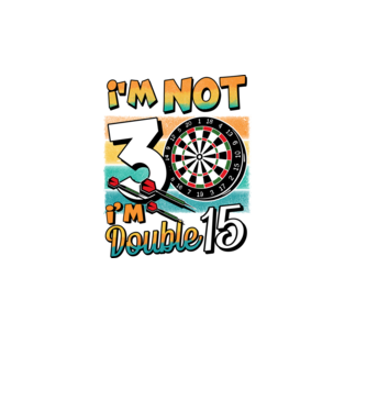 Darts Birthday 30 years old model negru pe tricou