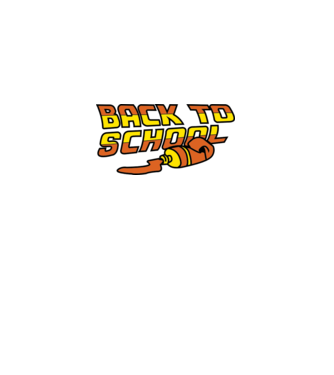 Back to school model negru pe tricou