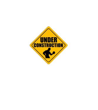 Under Construction model negru pe tricou