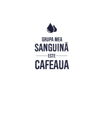 Grupa mea sanguină este cafeaua model galben neon pe tricou