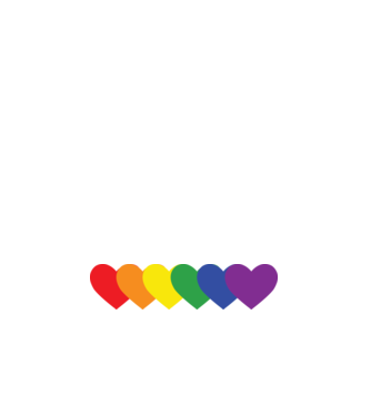 Inimi Lgbtq model alb pe tricou