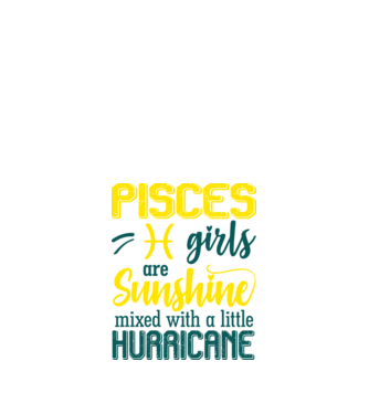 Sunshine with Hurricane PISCES model negru pe tricou