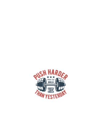 push harder model negru pe tricou