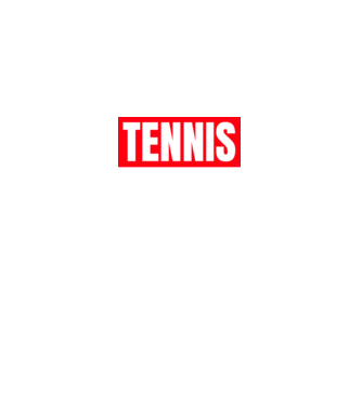 TENNIS HERO model negru pe tricou