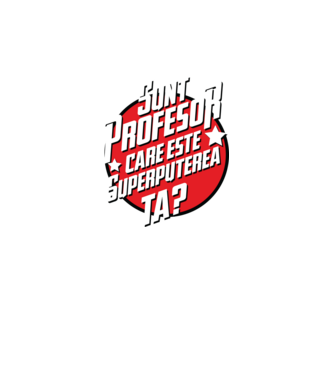 sunt profesor, care este superputerea ta? model negru pe tricou