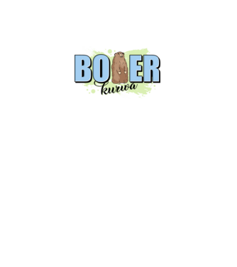 Bober Kurwa model alb pe tricou